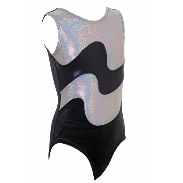 Mirage Black/Gold Gymnastic Leotard | Olympique